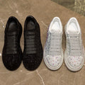 White Silver Crystal Sneakers - Blingy Bag LLC