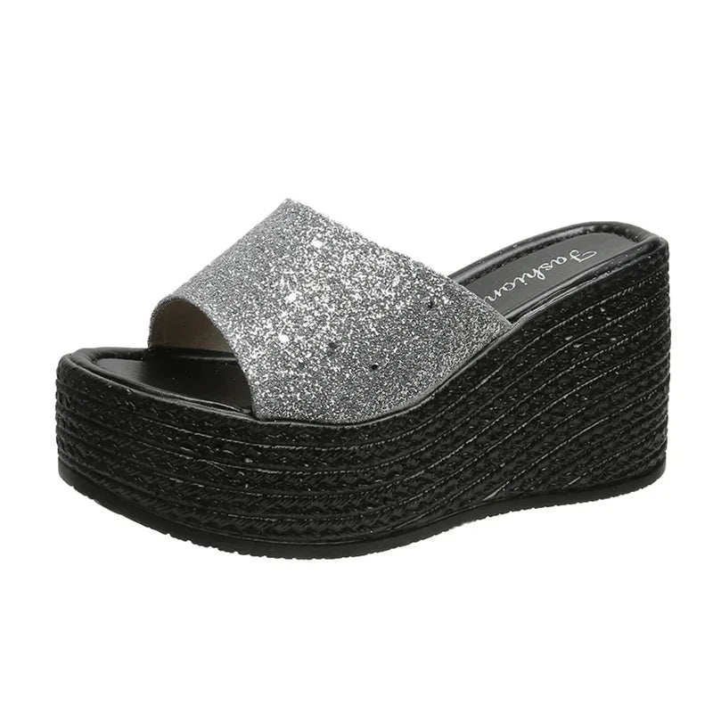 Women’s Peep Toe Wedge Slippers – Casual Platform Shoes 2025 Comfort Style