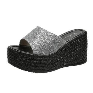 Women’s Peep Toe Wedge Slippers – Casual Platform Shoes 2025 Comfort Style