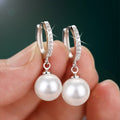 Freshwater Pearl Crystal Earrings - Blingy Bag LLC