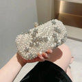 Dazzling Flower Pearl Clutch - Blingy Bag LLC