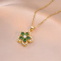 Rotating Flower Pendant Necklace - Blingy Bag LLC