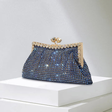 Women’s Rhinestone Clutch – Shiny Diamond Evening Party Purse