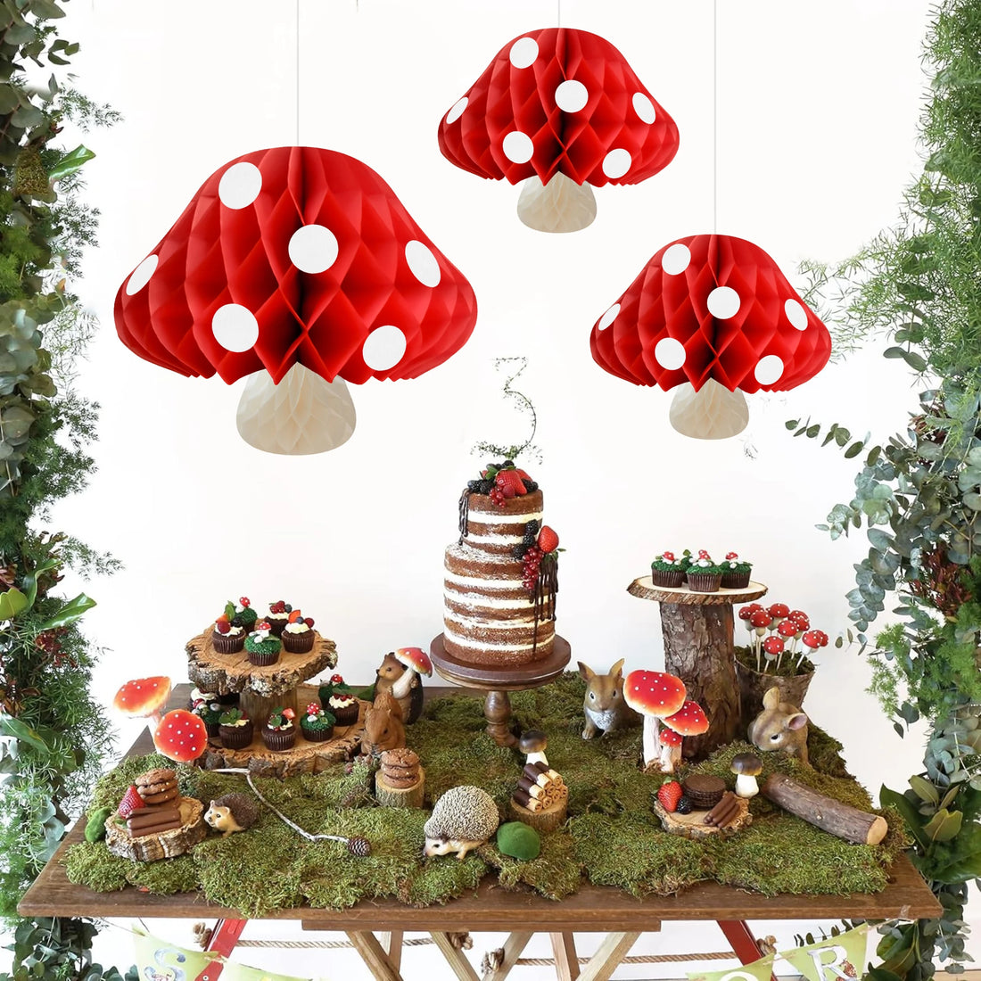 Paper Mushroom Honeycomb - Blingy Bag LLC