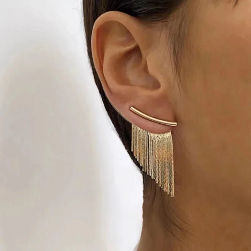 Bling Tassel Statement Earrings - Blingy Bag LLC