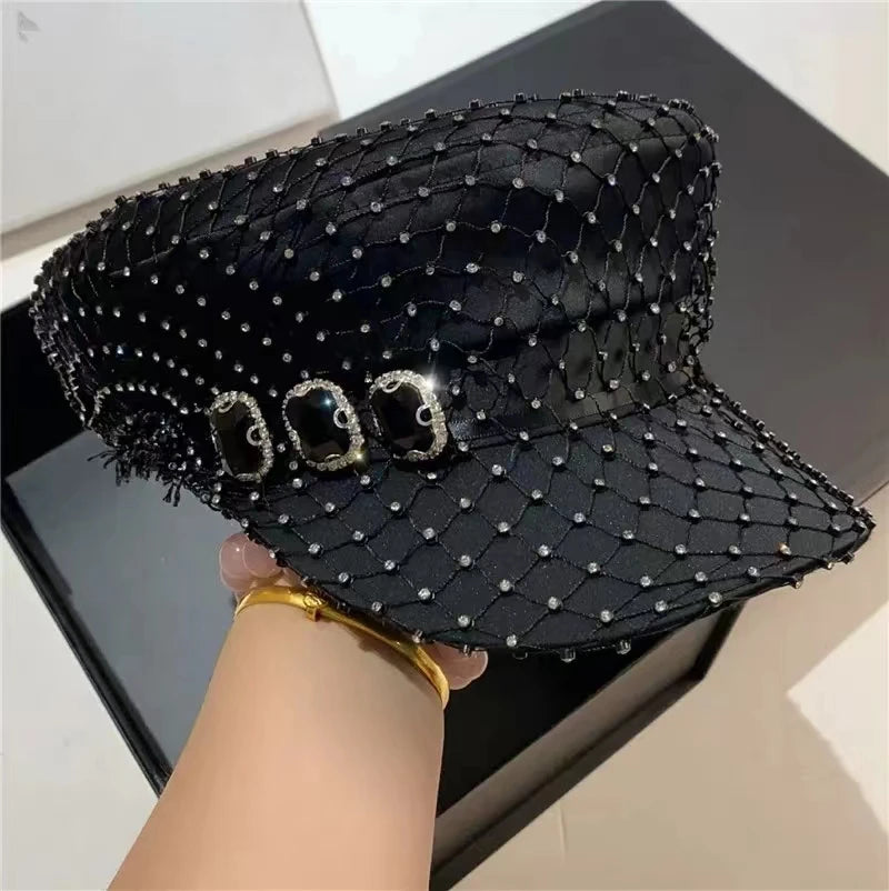 Mesh Octagonal Visor Cap - Blingy Bag LLC