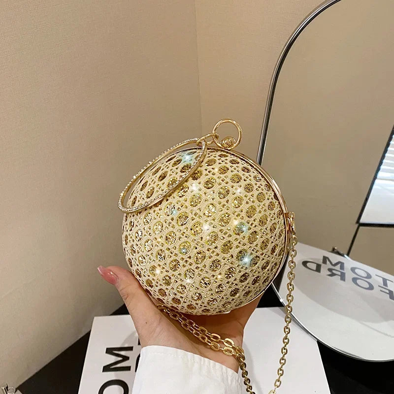 Sparkly Round Diamond Purse - Blingy Bag LLC