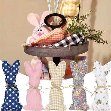 Cloth Easter Bunny Ornament - Blingy Bag LLC