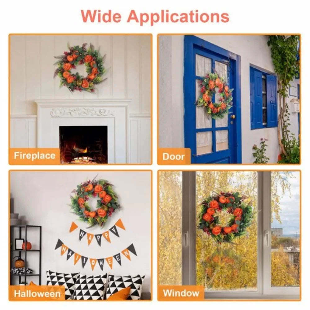 Autumn Pumpkin Wreath - Blingy Bag LLC