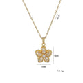 Rotating Flower Pendant Necklace - Blingy Bag LLC