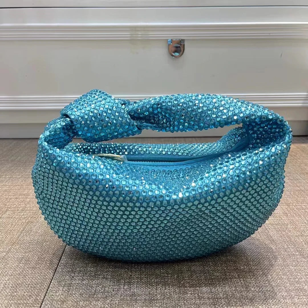 Knotted Crsytal Cloud Bag - Blingy Bag LLC