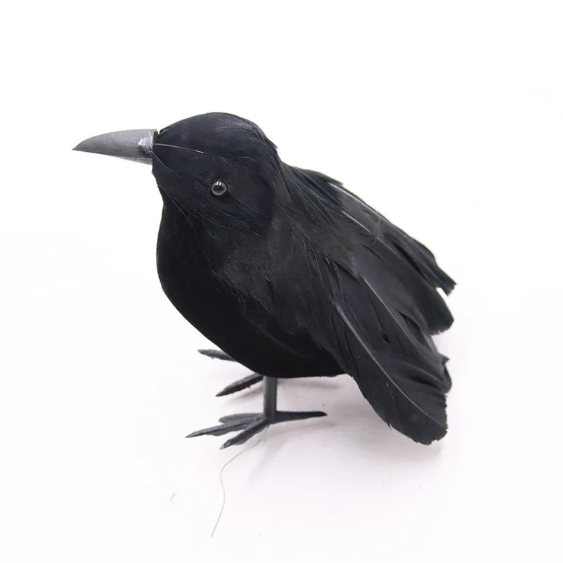 Realistic Halloween Crow Decor - Blingy Bag LLC