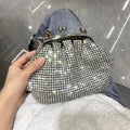 Luxury Silver Rhinestone Bag - Blingy Bag LLC