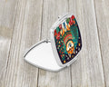 Akita Christmas Compact Mirror - Blingy Bag LLC