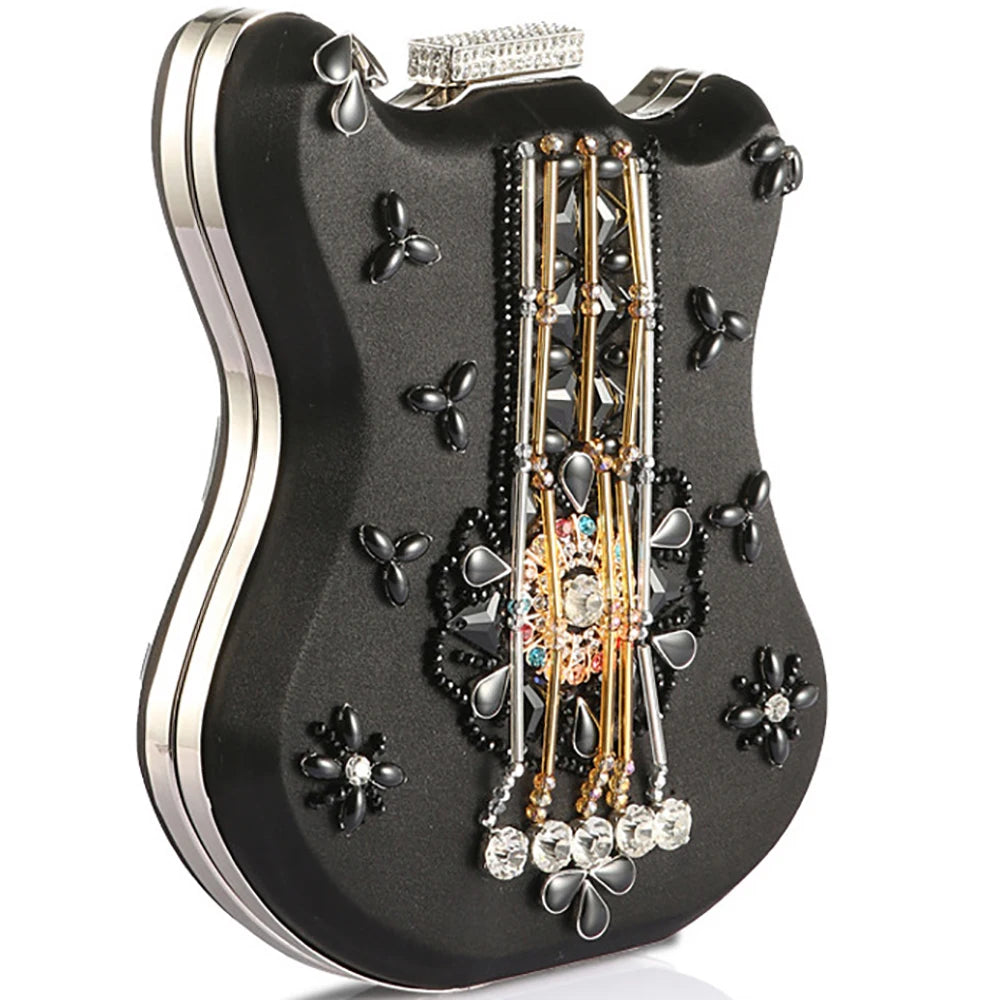 Violin Diamond Evening Bag - Blingy Bag LLC