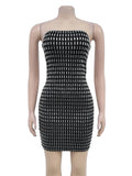 Strapless Mini Bodycon Dress - Blingy Bag LLC