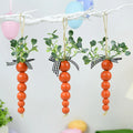 Easter Wood Carrot Bead - Blingy Bag LLC