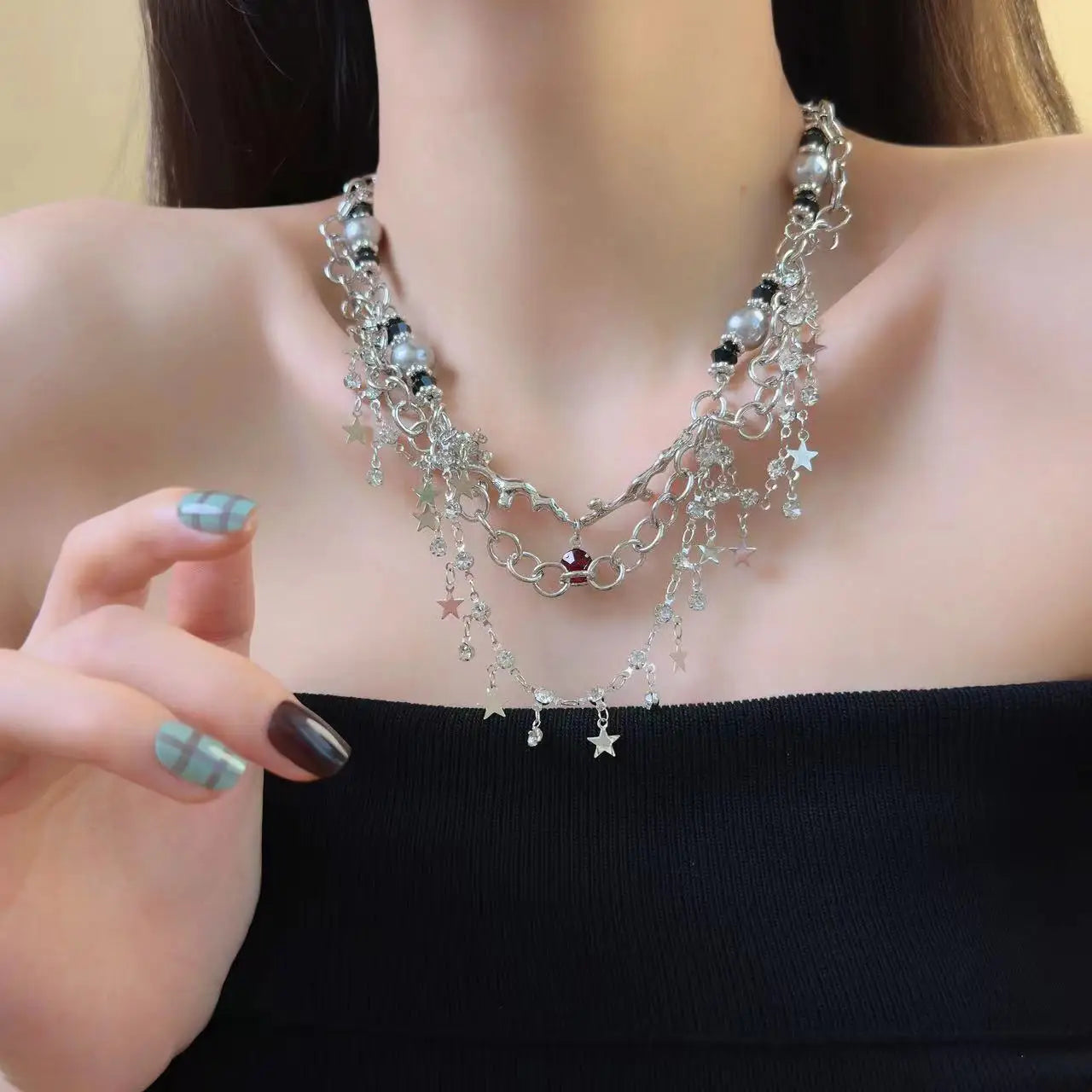 Multilayer Clavicle Chain Necklace – Fashion Choker with Charms, Luxury Women’s Jewelry Gift