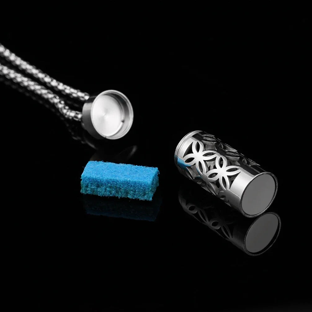 10PCS/LOT Wholesale Stainless Steel Aromatherapy Necklace Hollow Out Locket Box Perfume Essential Oil Diffuser Pendant Necklace - Blingy Bag LLC