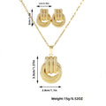 Round Metal Chain Jewelry Set - Blingy Bag LLC