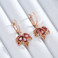 Maple Leaf Shiny Earrings - Blingy Bag LLC