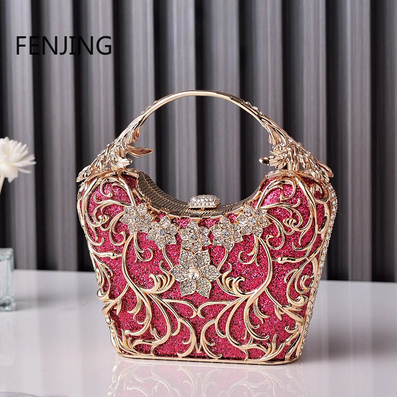 Hollow Out Metal Hand Bag - Blingy Bag LLC