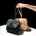 Velvet Bow Knot Hand Purse - Blingy Bag LLC