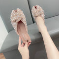 Peep Toe Glitter Loafers - Blingy Bag LLC