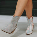 Western Cowboy Glitter Boots - Blingy Bag LLC