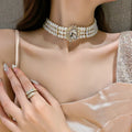 Three-Strand Pearl Choker - Blingy Bag LLC