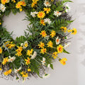 Yellow Daisy Spring Wreath - Blingy Bag LLC