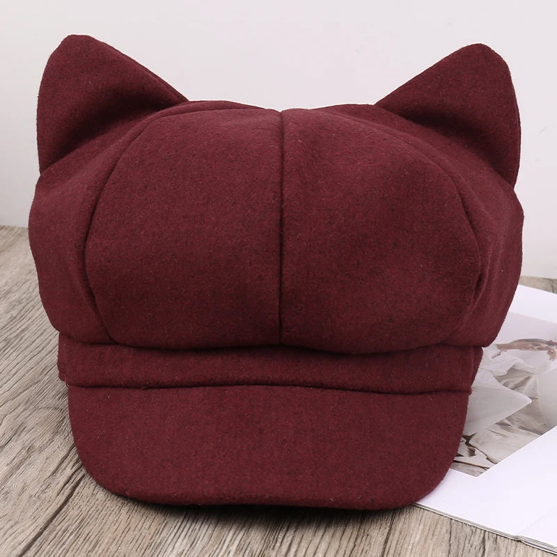Cat Ear Sun Hat – Lightweight Breathable Street Style Summer Hat for Women