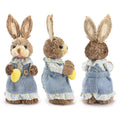 Straw Easter Bunny Ornament Set - Blingy Bag LLC