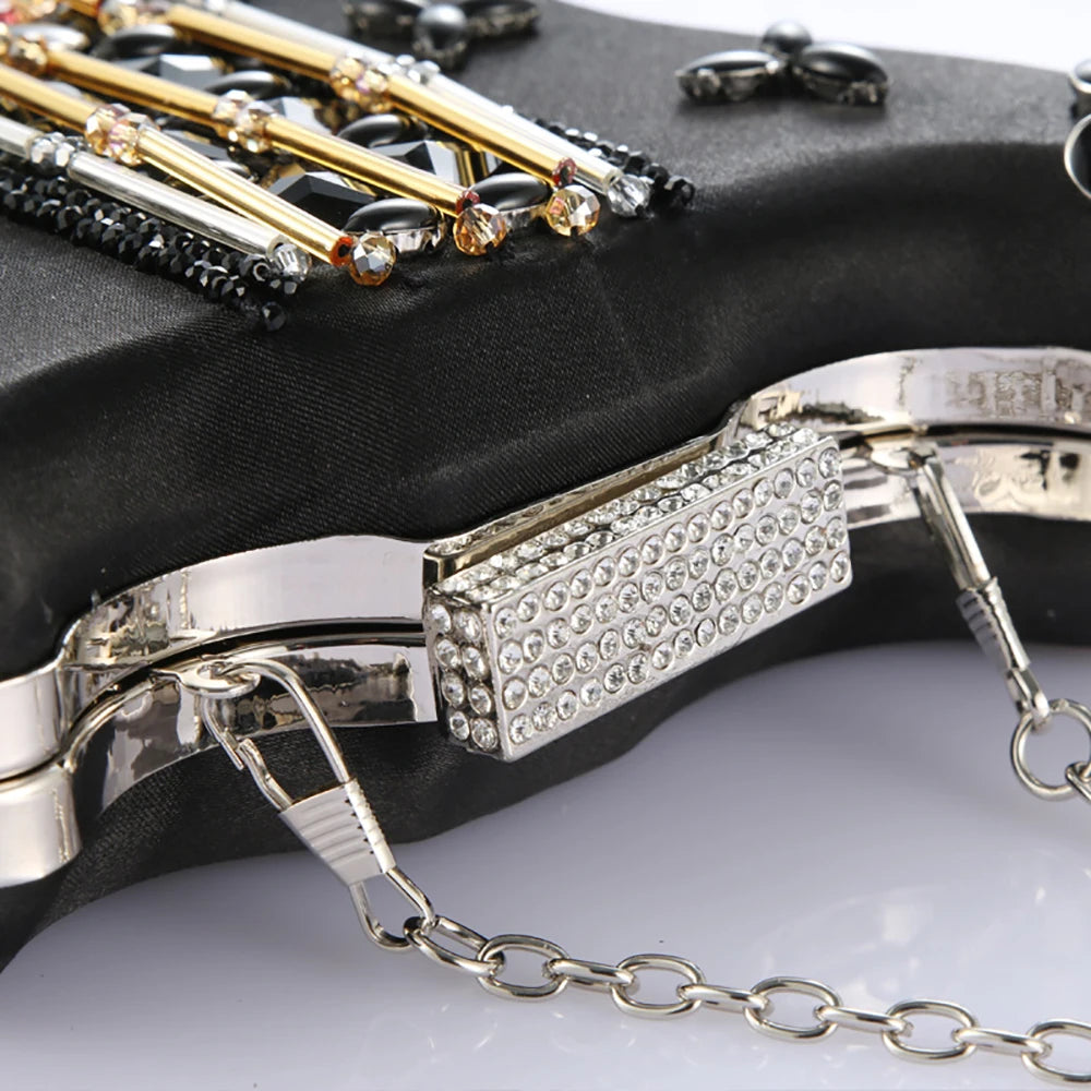 Violin Diamond Evening Bag - Blingy Bag LLC