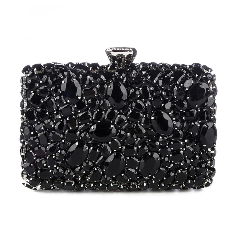 Beaded Crystal Clutch Bag - Blingy Bag LLC