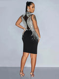 O-Neck Sleeveless Mini Dress - Blingy Bag LLC