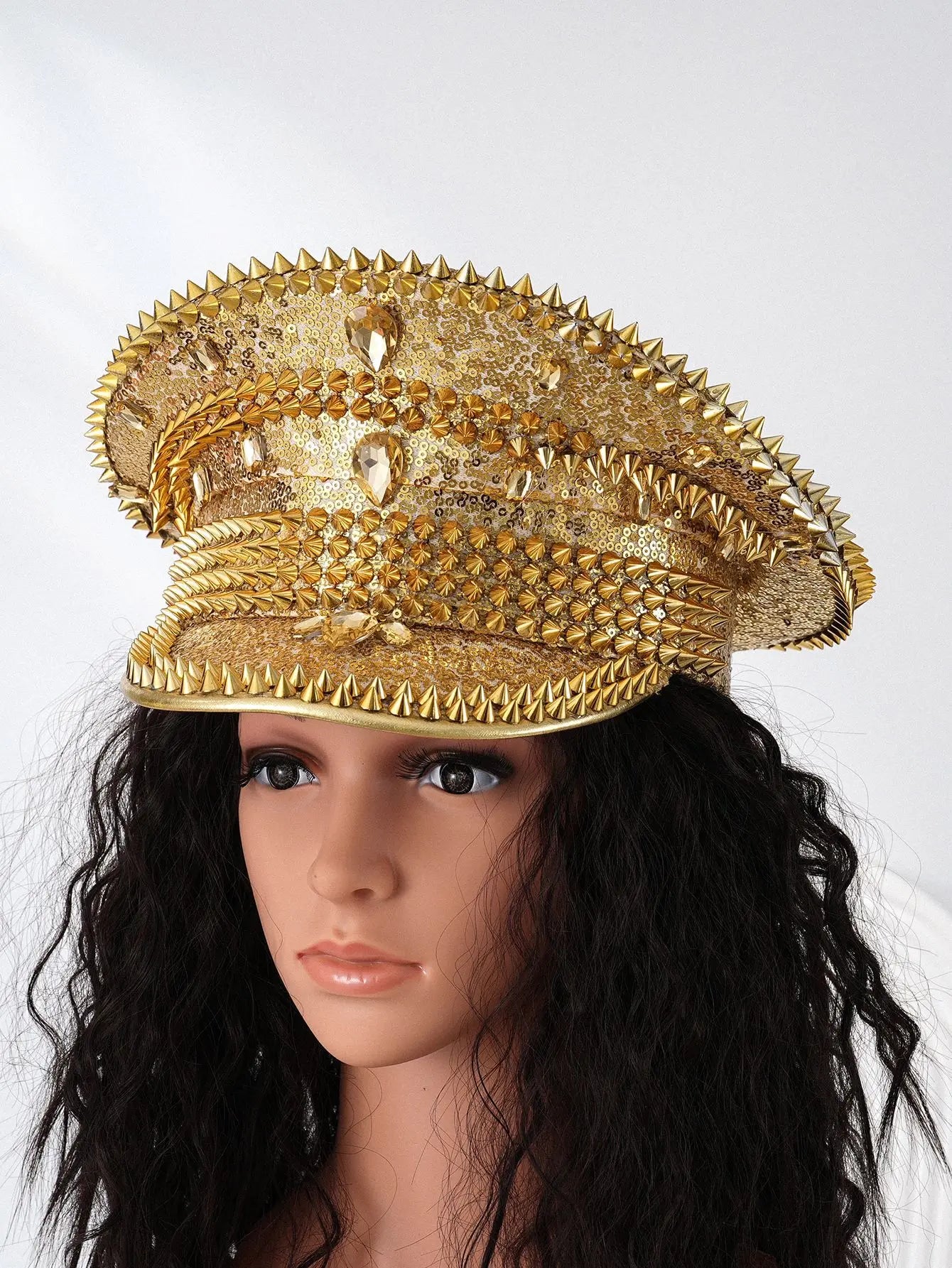 Punk Style Studded Hat - Blingy Bag LLC