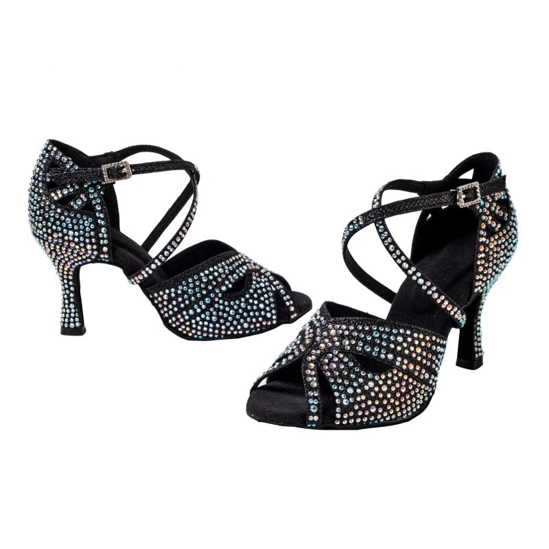 Latin Dance Rhinestone Shoes - Blingy Bag LLC