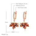 Maple Leaf Shiny Earrings - Blingy Bag LLC