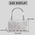 JIOMAY Silver Clutches Bag Luxury Designer HandBags for Women 2024 Bling Rhinestone Evening Tote Bag Fashion Wedding Purses - Blingy Bag LLC