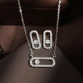 Paper Clip Dangle Jewelry Set - Blingy Bag LLC