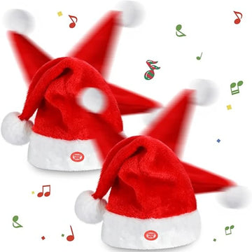 Singing & Dancing Electric Santa Hat – Musical Christmas Party Hat