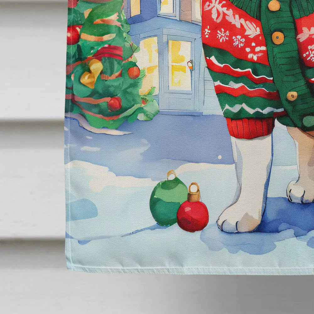 Beagle Christmas House Flag - Blingy Bag LLC