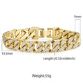 Miami Gold Curb Cuban Bracelet - Blingy Bag LLC