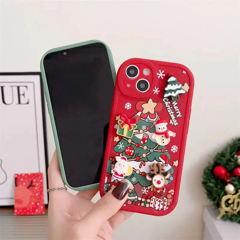 3D Christmas Cartoon Case - Blingy Bag LLC