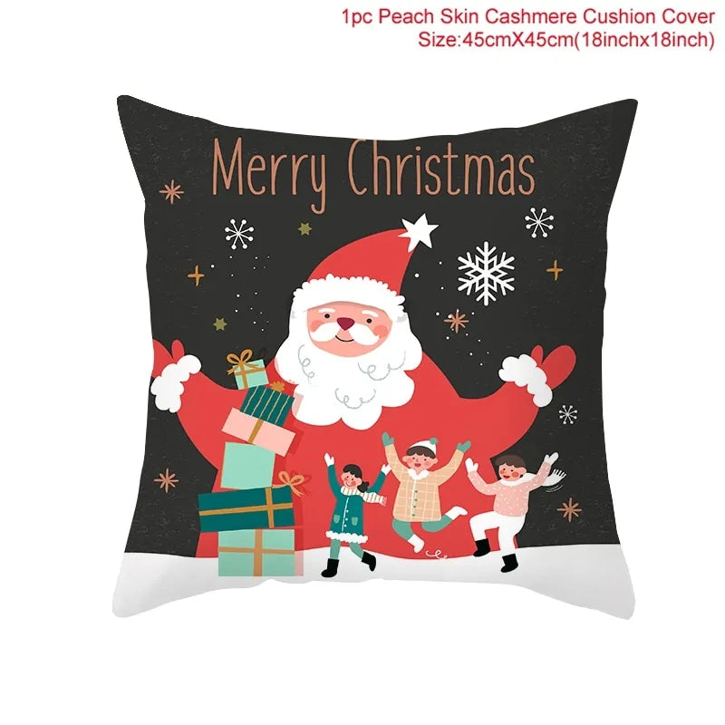 Cartoon Christmas Pillow Cover - Blingy Bag LLC