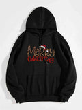 Christmas Graphic Drawstring Hoodie - Blingy Bag LLC