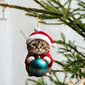 Cute Cat Christmas Ornaments - Blingy Bag LLC