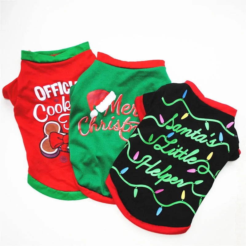 Cotton Christmas Pet Clothes - Blingy Bag LLC