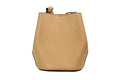 Burberry Lorne Small Camel Haymarket Check Leather Bucket Handbag - Blingy Bag LLC